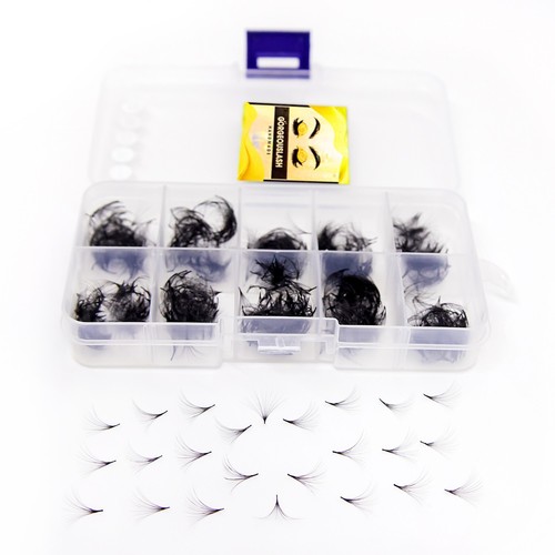 Mega 25D Lashes, 500 Premade Volume Fans, 0.03mm Thick. Eyelash extensions. - Picture 69 of 105