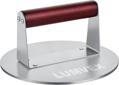 Stainless Steel Burger Press, 6.3In Burger Smasher for Griddle Thicken Hamburger - Picture 9 of 11