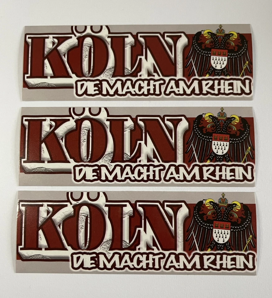 Köln „Die Macht am Rhein“ Aufkleber Sticker Ultras ❗️ 100 Stück❗️