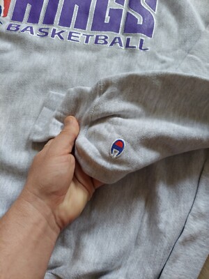 USED 90’s Champion Reverse weave NBA L Vintage 90's NEW Champion Reverse Weave NBA Sacramento Kings