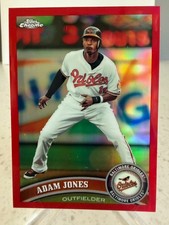 2011 Topps Chrome 'Red Refractor' Adam Jones #83 serial'd25/25 Orioles AS