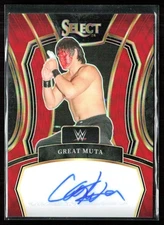 Great Muta 2024 Panini Select WWE Legendary Signatures Red Prizm Auto /99