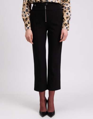 RRP €245 CINQ A SEPT Trousers Size US 8 Zip Fly Cropped - Picture 4 of 8