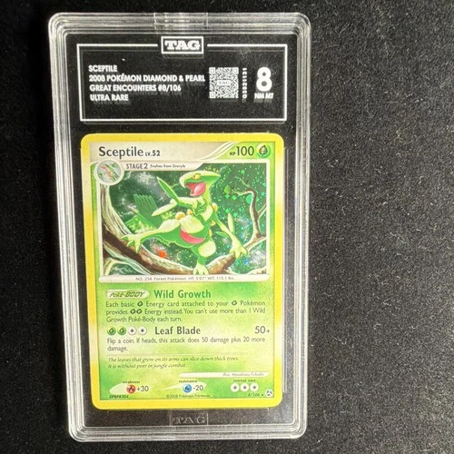 Nintendo 2008 Great Encounters Sceptile 8/106 TAG 8 Holo Ultra Rare ENG