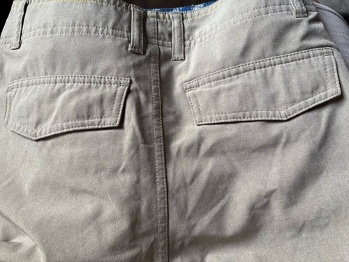 AFTCO Youth 1958 Aftech Shorts Beige 24 Stretch Outdoor Fishing Sm Tech Pocket - Picture 6 of 15