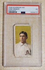 1909-11 T206 Chief Bender Portrait Sovereign 350 PSA 1