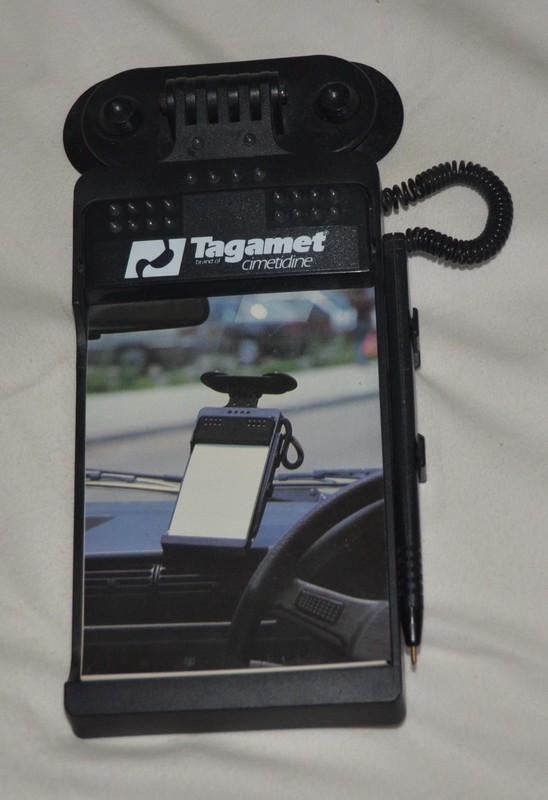 Vintage Tagamet SmithKline Suction Cup Notepad Holder Drug Rep Promo - NOS