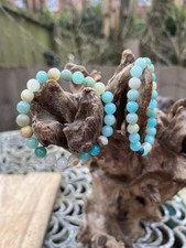 Caribbean Calcite Bracelet Crystal Beaded 8mm AAA+: Ascension Meditation