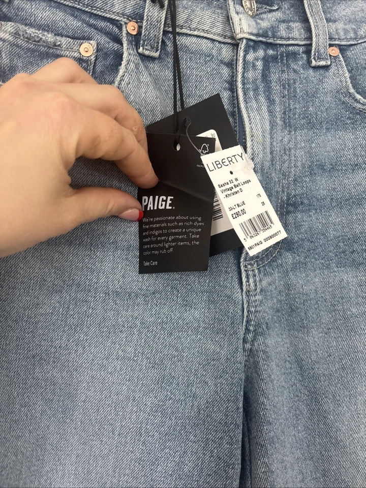 Paige Sasha High Rise Loose Fitting Straight Leg Jeans - Image 2 of 4