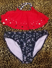 Wonder Nation Swimsuit Set Size L 10-12 