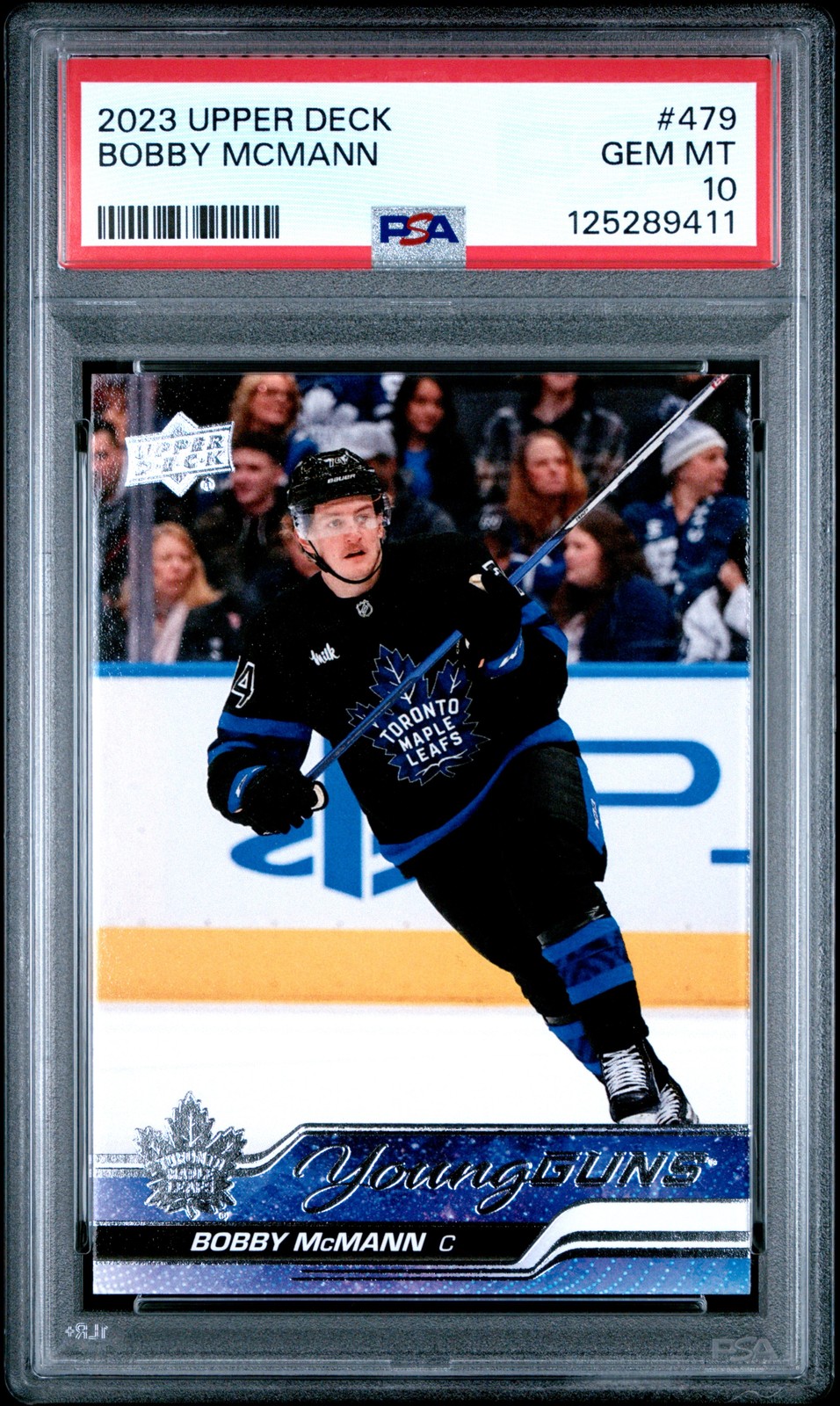 2023-24 Upper Deck Bobby Mcmann #479 Young Guns Rookie PSA 10