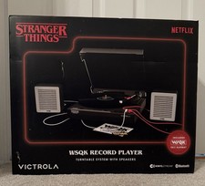 Stranger Things VICTROLA WSQK Record Player Turntable Speakers NEW SHIPS FAST 