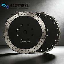9 Inch Diamond Saw Blade Wide Turbo Teeth with Cooling Holes - Diamond Double