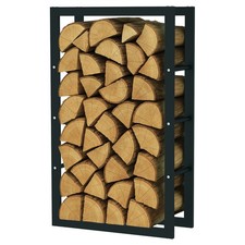 Kaminholzregal 60x25x100cm Brennholzregal Feuerholzregal Holz Regal Stapelhilfe