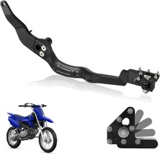 Motorcycle Rear Brake Pedal Foot Lever Foldable CNC for TTR 110 TTR110 black