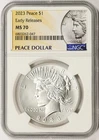 2023 $1 Peace Dollar NGC MS70 Early Releases