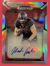 2019 Panini Prizm Draft Picks Kaden Smith Rookie Auto Silver RC #218 Football