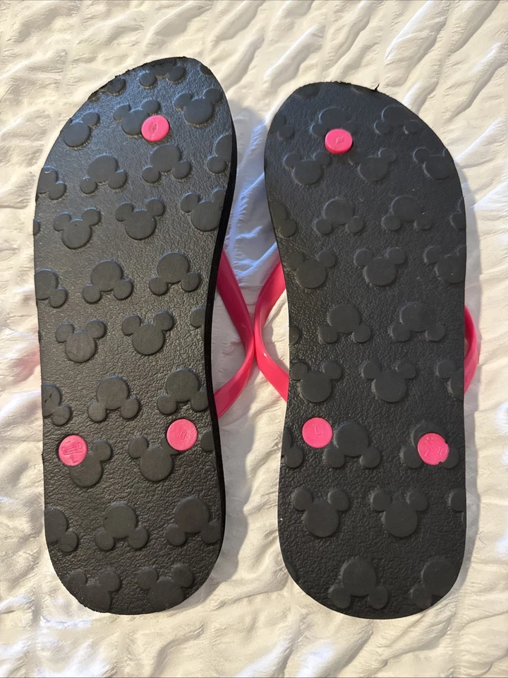 Chanclas sin cordones Minnie Mouse de los parques de Disney para mujer adulto talla 10 Foto 2 de 3