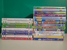 Lot Of 23 Kids Dvds VeggieTales Care Bears Baby Einstein Bob The Builder Scratch