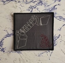 Metallica Black Album Black Border Woven Patch