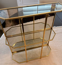 The Franklin Mint 2-Tier Glass Metal Display ...