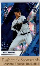 2022 Panini Chronicles #4 Matt Manning /25 RC Rookie Phoenix Blue Ice
