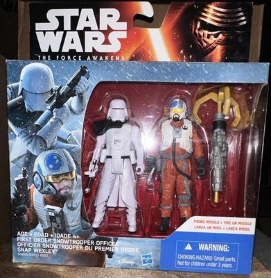 Star Wars First Order Snowtrooper Officer Snap Wexley 2016 Force Awakens 3.75''