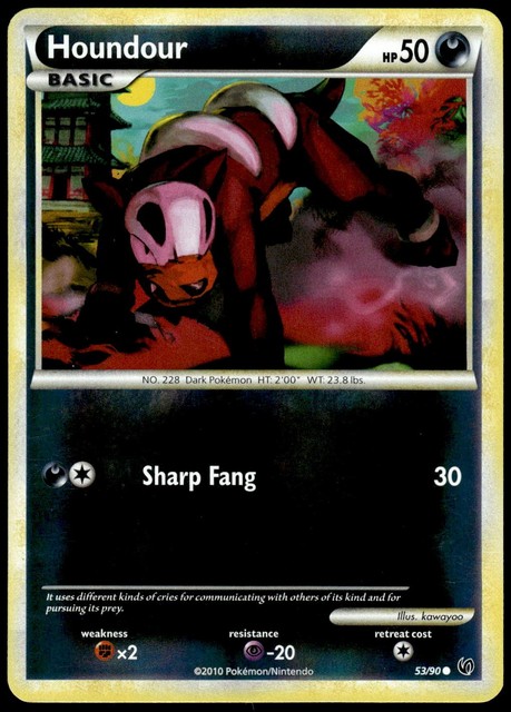 Houndour [Reverse Holo] #53 (Undaunted (2010))