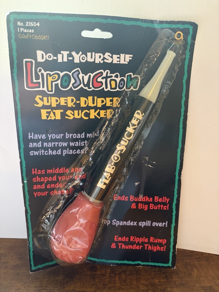 New-old-stock novelty 'Fat Sucker' gag gift from a bygone era of shameless humor — a genuinely rare, sealed time capsule of vintage kitsch comedy.