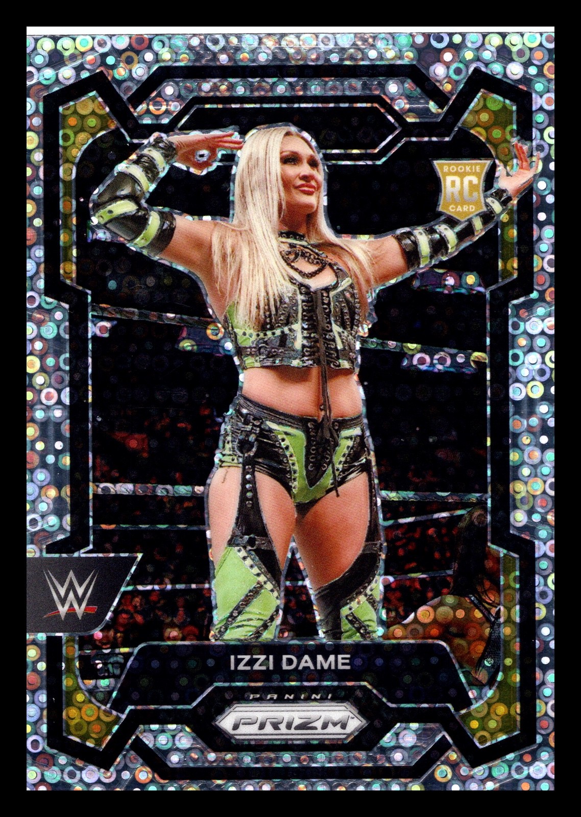 2024 Panini Prizm WWE - Izzi Dame #116 Silver Disco Undercard Prizm Rookie RC