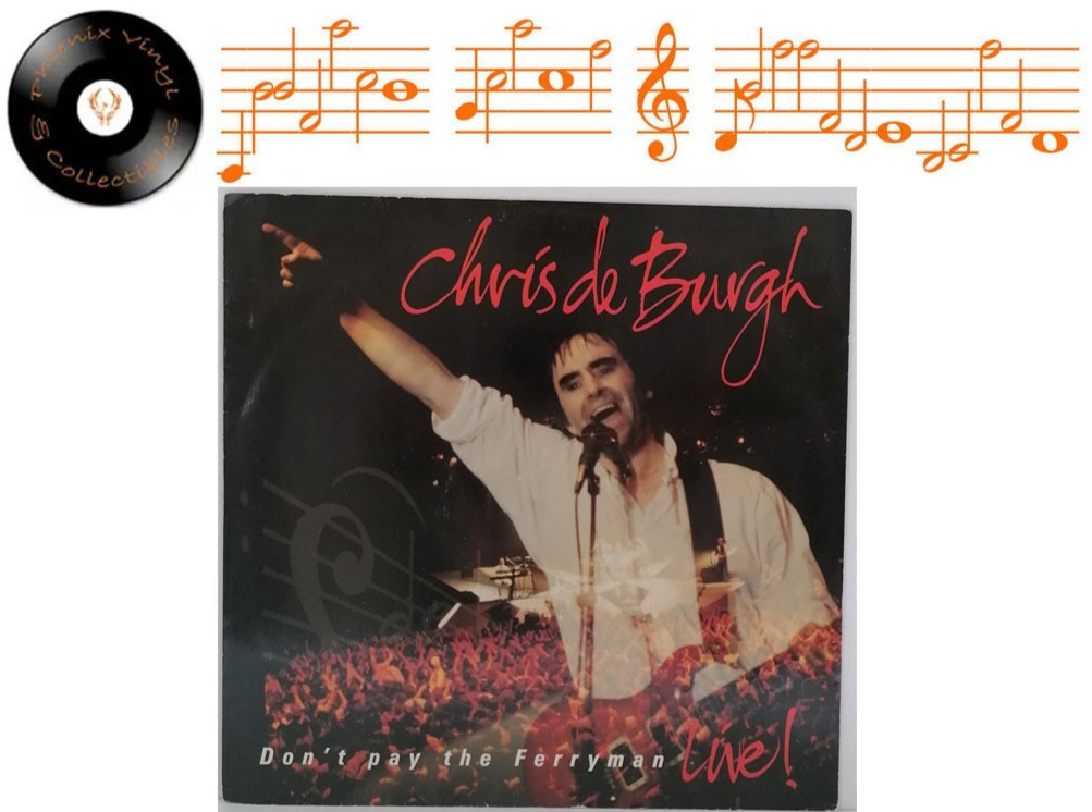 Chris De Burgh Don't Pay The Ferryman Live! 12"" Single A1U B1U Pressing - NM