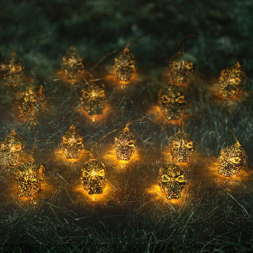 Battery Operated Pumpkin Ghost Maple Leaf Lights LED Strings for Halloween Decor - Picture 85 of 115