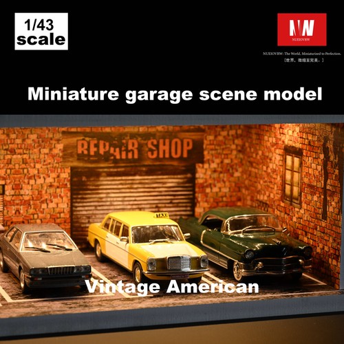 1/43 Diorama Car Garage Model 3-color Dimming LED Lighting Scene Display Model - Picture 34 of 60
