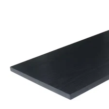 12 In. W X 24 In. D, Black, Laminate Decorative Wall Shelf