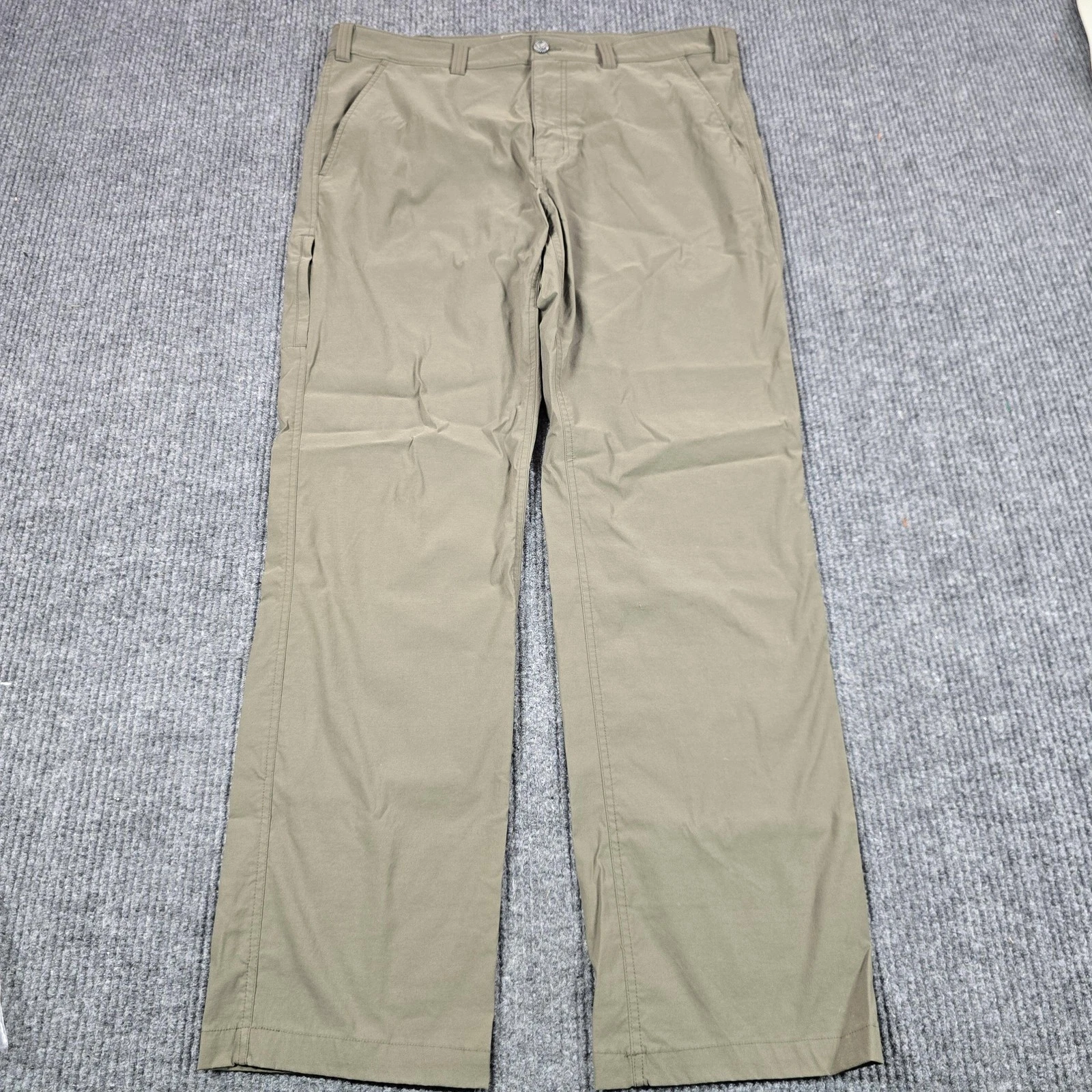 Eddie Bauer Pants Mens 40x34 Green Travex Nylon Stretch Quick Dry Hiking