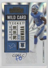 2020 Panini Contenders Rookie Wild Card Ticket Julian Okwara #178 Auto 0bi5. rookie card picture