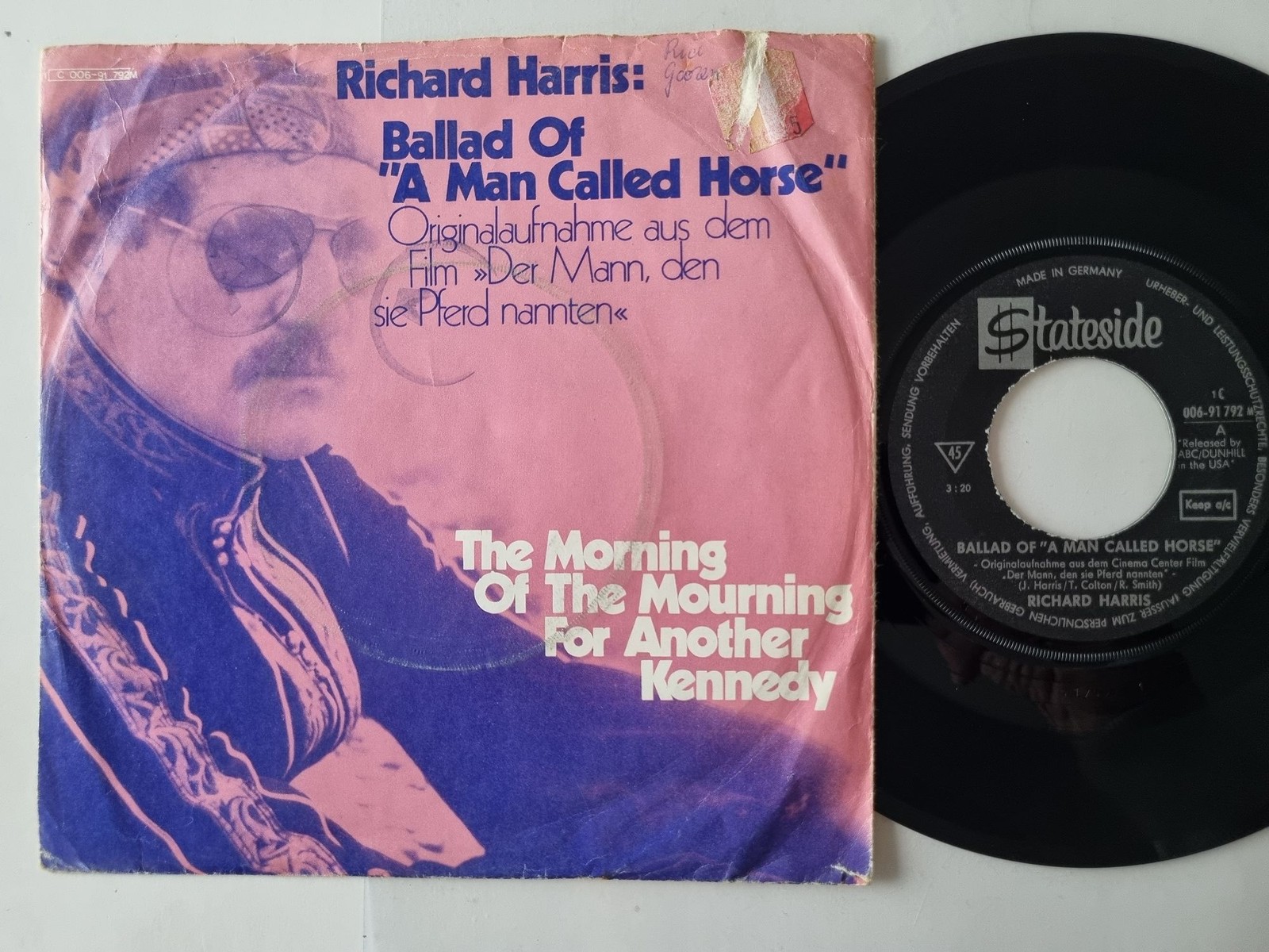 Richard Harris - Ballad Of ""A Man Called Horse"" 7'' Vinyl Germany