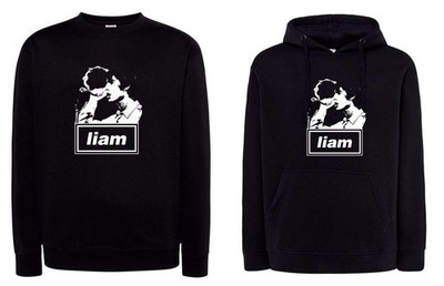 Liam Gallagher Sweatshirt schwarz Sänger Rock Musik mit Kapuze oder Rundhals Oasi