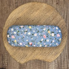 Blue Flowers Sunglasses Case Glasses Case Hard Shell Case Travel Sunglasses NEW