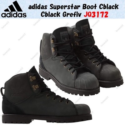 adidas Superstar Boot Cblack Cblack Grefiv JQ3172 Men's Size