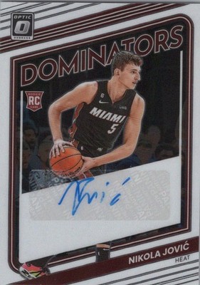 2022-23 Donruss Optic #RDS-NKJ Nikola Jovic Rookie Dominators Signatures #/99