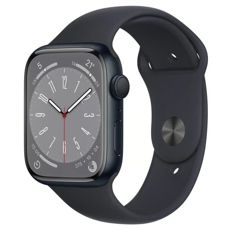 Apple Watch Series 8 Aluminum 45mm - GPS - Mitternacht - Sehr gut