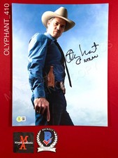 Timothy Olyphant autographed signed 11x14 photo Justified Beckett COA
