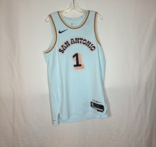 Nike San Antonio Spurs #1 Wembanyama Authentic City Edition Basketball Jersey 44