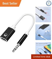 3.5mm Male to USB-C Female Adapter for Effortless Audio Connections