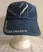 Antares Sellier France Cap Hat Blue Mens Adjustable Embroidered 