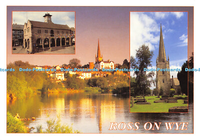 D047939 Ross on Wye. The River Wye. Marktplatz. Richter. Multi View