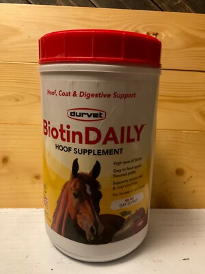 Biotin Daily Horse Hoof Supplement Supports Normal Skin & Coat Condition 2.5lbs