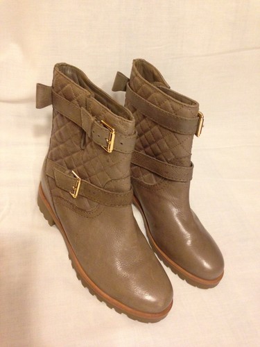 KATE SPADE SAMARA TAN/GRAY QUILTED 