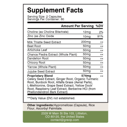 Liver Support 1146mg - Cleanse, Detox, Repair Formula - Chicory Root, Dandelion - Picture 2 of 11
